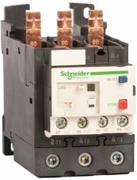 SCHNEIDER Overload Relay: Thermal Protection, 3 Poles, 1NO/1NC, Phase Loss Sensitivity, 37 A – 50 A (MPN LRD350L). Key specifications — Brand: SCHNEIDER; Auxiliary Contact Form: 1NO/1NC; Compatible Contactor Series: TeSys Deca; Terminal Connection Type: Screw Clamp Terminals; Maximum Voltage Rating: 690V AC; Phase Loss Sensitivity: Yes; Thermal Units Required: None (Relay Includes Integrated Bimetallic Elements); Compatible Contactors: TeSys Deca (40 to 65 Amp Models).