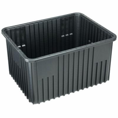 QUANTUM STORAGE SYSTEMS Divider Box: 2.14 cu ft, 22 1/2 in x 17 1/2 in x 12 in - Plastic ESD Static-Control Divider Boxes