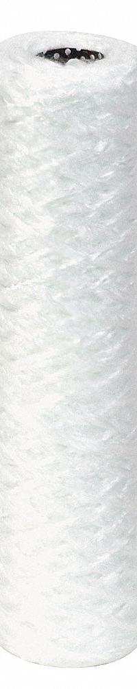 PARKER Water Filter Cartridge: 5 micron, String Wound, 5 gpm, Baked Glass Fiber, 6 PK (MPN K19R10G). Key specifications — Brand: PARKER; Filter Media: Baked Glass Fiber.