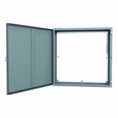 HAMMOND Electrical Enclosure: Steel, 36 in x 36 in x 8 in, NEMA 12/13, w/Panel - Steel Dust-Tight Enclosures