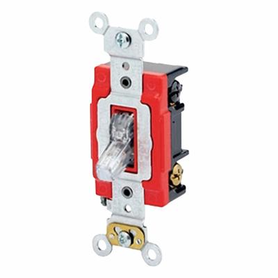LEVITON Wall Switch: Toggle Switch, 3-Way, Maintained, Clear, 120V AC - Toggle Wall Switches