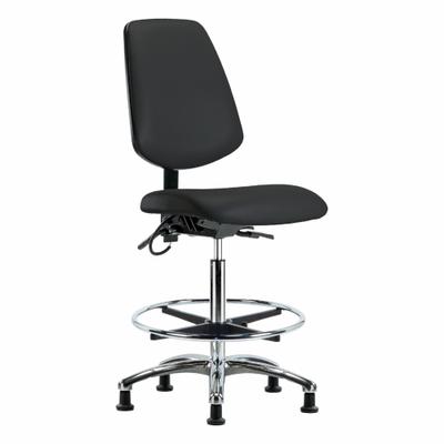 APPROVED VENDOR Task Chair: Vinyl, Armless, Ht Range 26 1/4 in to 36 in, 18 1/2 in Seat Wd - Vinyl ESD Chairs