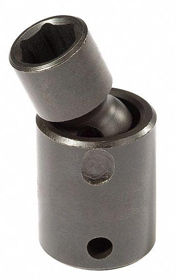 PROTO Flex Impact Socket: 11 mm Socket Size, 6-Point, Std, Black Oxide, Not Tether Capable - 3/8" Drive Metric Flex Impact Sockets