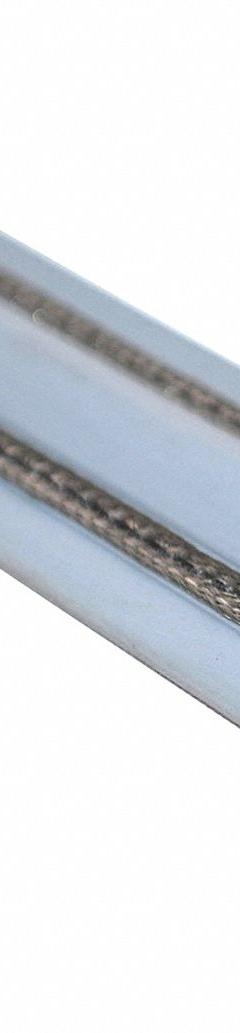 BIRD BARRIER Electrified Bird Shock Track: Stainless Steel, Gray, Crimp, 2 in Ht, 50 ft Lg, 17 in Wd (MPN BS-FG60). Key specifications — attr976640: BIRD BARRIER; attr976644: Gray; attr976647: Crimp; attr976658: Stainless Steel; attr976674: Bird Repellent Straight Track.
