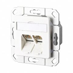 METZ CONNECT Wall Outlet: UPK, GD-Zn (Zinc Die-Cast), LSA Terminal Block x RJ45, 45° Mounting Angle (MPN 1307381102-I). Key specifications — Housing Material: GD-Zn (Zinc Die-Cast); Includes Connector: Equipped; Mounting Type: UPK; Product Type: Wall Outlet; Connector Color: White; Connection Type: LSA Terminal Block x RJ45.
