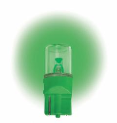 APPROVED VENDOR Compact LED Bulb: LED, Plastic Wedge (W2.1x9.5d), (T) Tubular, T3-1/4, 24V DC, Green (MPN LM1024WB-G). Key specifications — Brand: APPROVED VENDOR; Voltage: 24V DC; Bulb Shape: T3-1/4; Light Color: Green; Trade Number: 152, 400, 464, 585, 655, 656, 657.