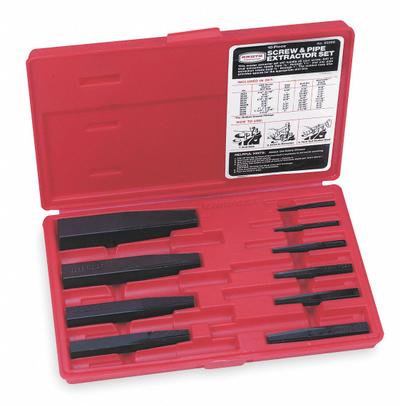 PROTO Screw Extractor Set: 10 Pc, Straight Flute - Straight-Flute Extractor Sets