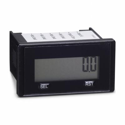 TRUMETER Hour Meter: Hour Meters, Front Panel Mounting, Digital, 1 1/8 in x 2 in