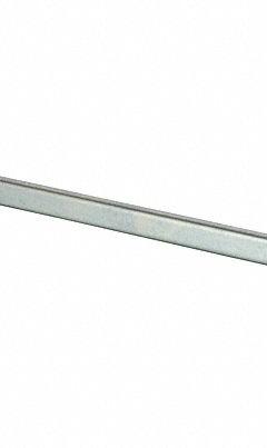 ECONOCO Shelf Support: Single, 48 in x 3/32 in x 1/2 in, Zinc-Plated, 16 ga Gauge, Silver (MPN DSP48). Key specifications — Product Type: Metal Shelf Support; Color: Silver; For Display Type: Single or Double Slotted Standards; Material: Steel; Duty Rating: Heavy Duty; Brand: ECONOCO; Finish: Zinc-Plated; Mounting Type: Snap-on.