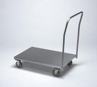 JAMCO Platform Truck: 1,200 lb, 36 in L x 24 in W x 9 in H Deck, Polyurethane, 5 in Caster Dia (MPN XP236U500). Key specifications — Brand: JAMCO; Caster/Wheel Configuration: (2) Rigid; Color: Silver; Caster Wheel Width: 1-1/4 in.