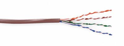 GENSPEED Category Cable: 1,000 ft Cable Lg, 23 AWG, Riser, Gray, PVC, Std, 7131103 - Category 6 Cable