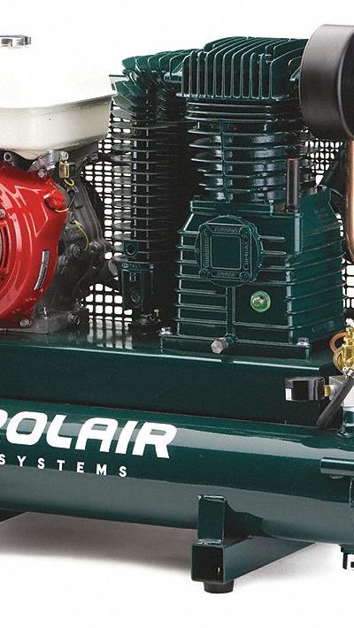 ROLAIR Portable Gas Air Compressor: 2 Stage - Wheeled Portable Engine Driven Air Compressors