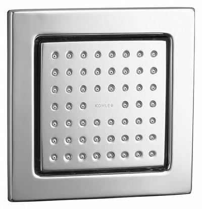 KOHLER Fixed Showerhead: WaterTile, 2.5 gpm Fixed Showerhead Flow Rate, Brass - Single-Pattern Fixed Body Sprayers