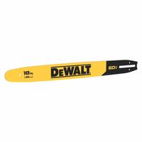 DEWALT Replacement Bar: 18 in Compatible Bar Lg, 3/8 in, 0.05 in Gauge (MPN DWZCSB18). Key specifications — Brand: DEWALT; Compatible Chain Saw Manufacturer: Dewalt; Pitch: 3/8 in.