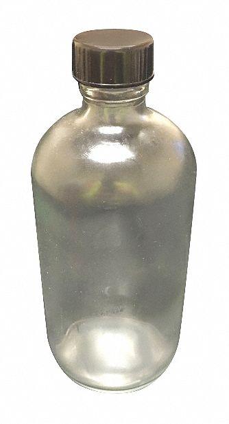 APPROVED VENDOR Sampling Bottle: 1 L, Colorless, 20-400 mm, Phenolic, 12, Polyethylene - Clear Narrow Mouth Round Glass Lab Bottles