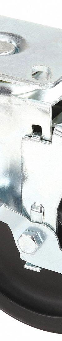 APPROVED VENDOR Plate Caster: Swivel, Side Brake, Polyolefin, 6 in Wheel Dia., 1 1/4 in Wheel Wd (MPN 33H641). Key specifications — Brand: APPROVED VENDOR; Wheel/Tread Color: Black; Roll Up: Swivel with Brake.