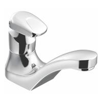 MOEN Low Arc Bathroom Faucet: M-Press, Single-Post, Brass, Chrome Finish, 0.5 gpm Flow Rate, Spray (MPN 8884). Key specifications — Brand: MOEN; Series: M-Press; Includes: Bathroom Faucet.