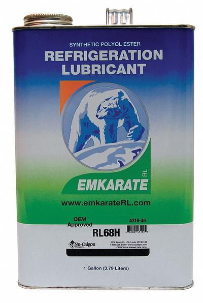 NU-CALGON Synthetic Oil: Polyol Ester, 1 gal Can, 300 SUS, -38.2°F Pour Point - Polyol Ester Synthetic Refrigeration Oils