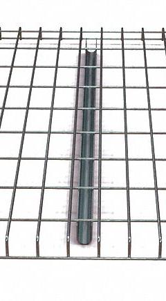 HUSKY RACK & WIRE Pallet Rack Decking: 46 in x 48 in, Waterfall, Std Wire Decking, 6 ga Decking (MPN 4846A3). Key specifications — Wire Decking Style: Standard; Finish: Galvanized; Brand: HUSKY RACK & WIRE; Material: Steel; Decking Edge: Waterfall; Color: Silver.