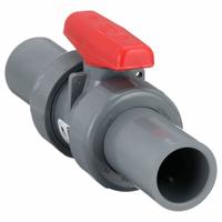 SPEARS Manual Two-Way Ball Valve: 1 in, CPVC, Straight, Socket x Socket, 235 psi Max. Pressure (CWP) (MPN 3632R-010C). Key specifications — Brand: SPEARS; Handle: Tee.