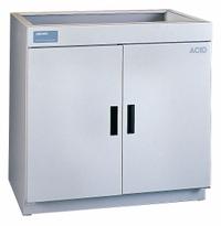 LABCONCO Acid Storage Cabinet: 22 in Overall Dp, 4 ft Overall Wd, 36 3/4 in Overall Ht, 2 Doors (MPN 9901000). Key specifications — Color: White; Material: Epoxy-Coated Steel; Brand: LABCONCO; Compatible with Product Type: Fume Hood Liquids; Door Type: Manual; Mobility: Stationary; Product Type: Acid Storage Cabinet.