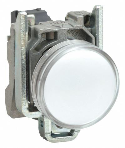 SCHNEIDER Pilot Light: 22 mm Panel Mounting Size, White, LED - LED Pilot-Lights