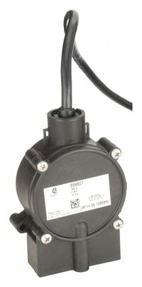 LITTLE GIANT Float Switch: Normally Open (Pump Down), 115V AC, 10 A, Piggyback Plug, Sensor, Nylon (MPN 599009). Key specifications — Rated Voltage: 115V AC; Brand: LITTLE GIANT; Electrical Connection: Piggyback Plug; Counterweight/Mounting: Pipe Clamp Required.