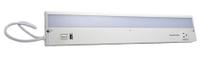 LED Under Cabinet Lighting: 22 in Lg, 726 lm, 4000K, 11.1 W, Plug-In, White, Aluminum, 1 in Ht (MPN G22-WH-CP-CO-U). Key specifications — attr1262778: 120V AC; attr1262749: Plug-In; attr1262754: Integrated LED; attr1262758: Aluminum; attr1262760: Yes; attr1262765: LED; attr1262776: High/Low; attr1262780: 4000K.
