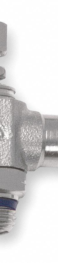 AIGNEP USA Universal Flow Control: Elbow Fitting, Knob, 3/8 in Valve Body Size, 3/8 in Tube (MPN 88958-06-06). Key specifications — attr947203: Stainless Steel; attr947205: AIGNEP USA.
