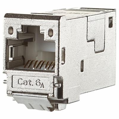 METZ CONNECT Module Jack: Cat6A, Data/HDBaseT/Power, 8 Poles, Straight, Cable - Device-Side RJ45 Connectors & Couplers