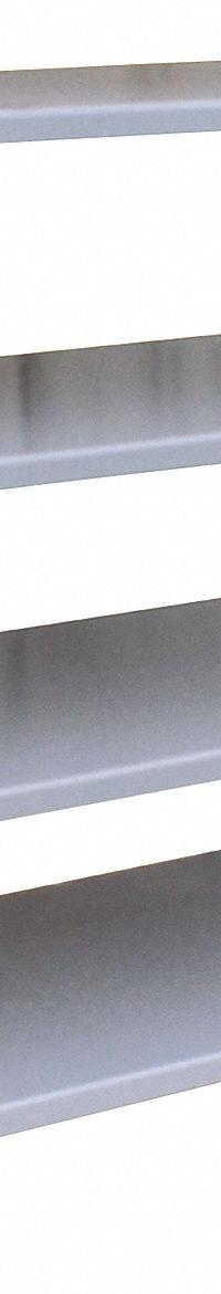 JAMCO Metal Shelving: Medium-Duty, Standalone, 48 in x 24 in, 54 in Overall Ht, 4 Shelves, Steel (MPN WM248GP). Key specifications — Brand: JAMCO; Finish: Painted; Color: Gray.
