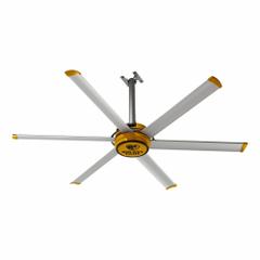 BIG ASS FANS Ceiling Fan: 34,816 cfm Airflow, 7 ft Blade Dia, Variable Speeds, 110 to 125V AC, 10 A (MPN F-ES2-0701S34). Key specifications — Voltage: 110 to 125V AC; Light Kit: No; Series: E-Series; Number of Speeds: Variable; Phase: Single; Current: 10 A; Brand: BIG ASS FANS.