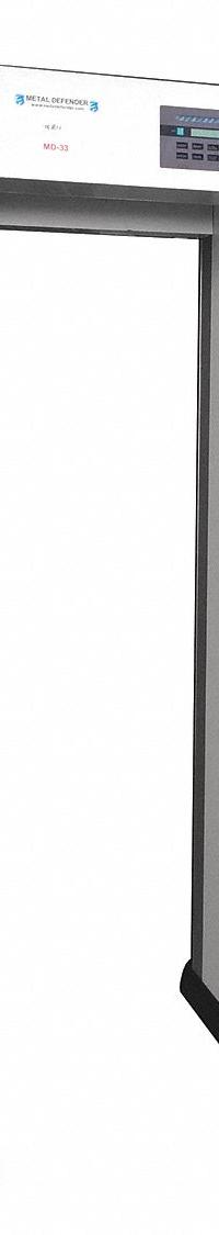 METAL DEFENDER Walk-Through Metal Detector: Metal Defender, 33 Zones, Battery Operated (MPN MD-33). Key specifications — Battery Chemistry: Lithium Ion; Brand: METAL DEFENDER; Alert Type: Light; Power Source: Battery Operated; Sub-brand: Metal Defender.