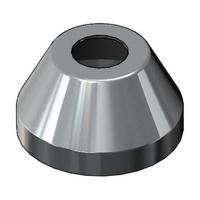 T&S BRASS Escutcheon: For T&S Brass Faucets Series, Brass, Chrome Finish, 2 1/4 in Overall Wd (MPN 001257-40NS). Key specifications — Finish: Chrome; Compatible Series: T&S Brass Faucets; Brand: T&S BRASS.