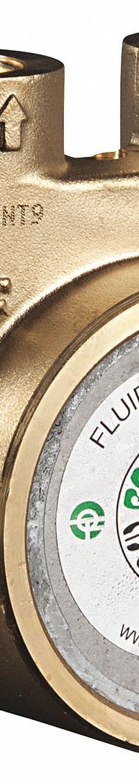FLUID-O-TECH Rotary Vane Pump: Direct Drive, Low-Lead Brass Body, 1/2" NPT, 200 gph Max. Flow (MPN PA700). Key specifications — Vane Material: Carbon; NSF 169 Listed: Yes; Brand: FLUID-O-TECH; Strainer: Not Included; Ports: 1/2" NPT; Relief Valve Type: Not Included.
