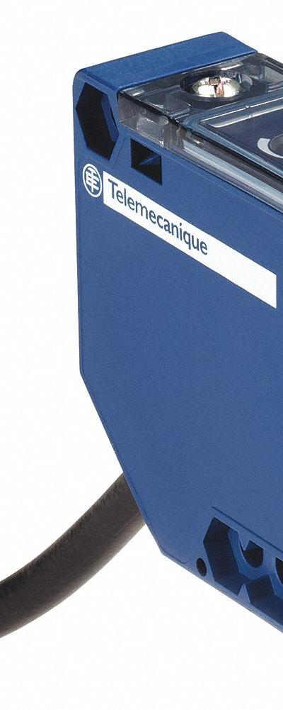 TELEMECANIQUE SENSORS Photoelectric Sensor: Non-Terminated Cable - Rectangular Sensors with Non-Terminated Cables