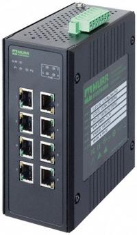 MURRELEKTRONIK Ethernet switch: Unmanaged, DIN Rail, 8 Ports, RJ45, 1000 mbps/Ethernet/Gigabit, IP20 (MPN 58192). Key specifications — Port Type: RJ45; Manufacturer Part Number: 58192; Brand: MURRELEKTRONIK; Features: Auto-Crossover; IP Rating: IP20; Product Type: Ethernet Switch; Maximum Input Voltage: 57V DC; Mounting Location: DIN Rail.