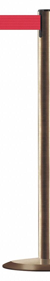 TENSABARRIER Barrier Post with Belt: Red, No Pattern, No Legend, 13 ft Belt Lg, 13 ft x 2 in (MPN 889U-2S-2S-MAX-NO-R5X-C). Key specifications — Base Material: Cast Iron; Belt Color: Red; Brand: TENSABARRIER; Post Material: Metal Alloy; Message: No Legend.