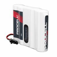 DURACELL PROCELL AA Disposable Battery Pack: 6V DC, 3,112 mAh Capacity, 2.75 in Ht, 2.06 in Wd (MPN PXBP-STYLE-B). Key specifications — Battery Cross-Reference: Saflok Style B; Fits Model: S54490; Voltage - Batteries: 6V DC; Brand: DURACELL PROCELL.