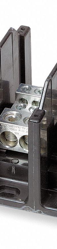BUSSMANN Power Distribution Block: Open, Lug, Lug, 14 AWG – 2/0 AWG For Line Side Wire Sizes (MPN 16325-3). Key specifications — attr1361688: Surface; attr1308686: BUSSMANN; attr1361672: Copper.