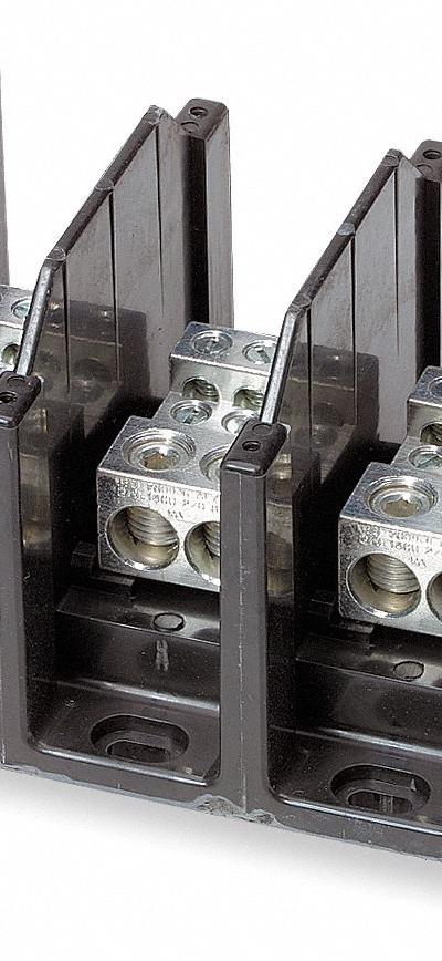 BUSSMANN Power Distribution Block: Open - Open Blocks with Lugs
