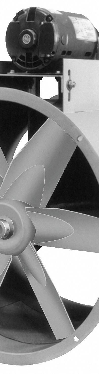 DAYTON Tubeaxial Fan: Emergency Smoke - Emergency Smoke Belt-Drive Fans with Drive