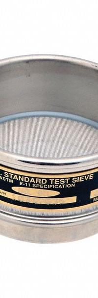 COLE-PARMER Standard Stainless Steel Cloth Test Sieve: Stainless Steel, 3 in Outside Dia, 1 in Ht (MPN 5998703). Key specifications — Screen Material: Stainless Steel; Brand: COLE-PARMER; Frame Material: Stainless Steel; Standards: ASTM E11; US Standard Screen Size: #7.