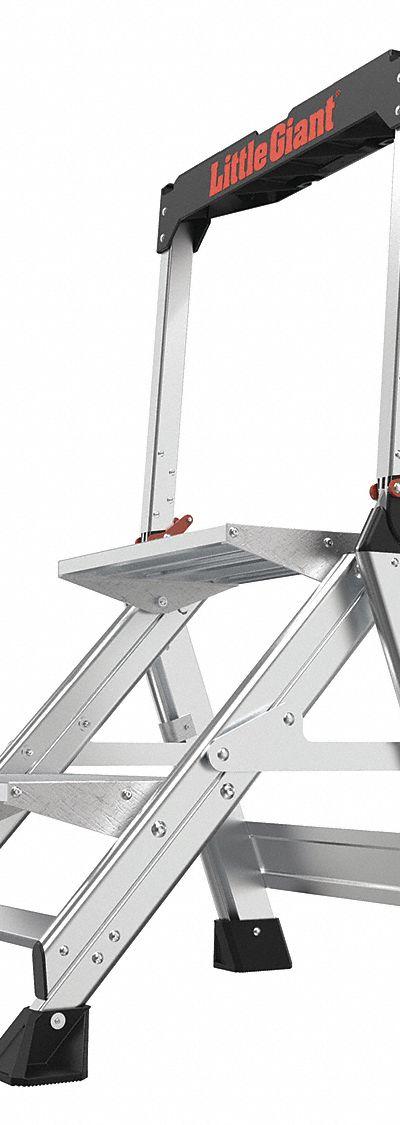 LITTLE GIANT Step Stool: 2 Steps - Folding Step Stools