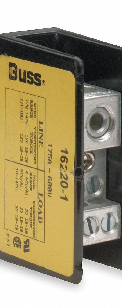 BUSSMANN Power Distribution Block: Open - Open Blocks with Lugs