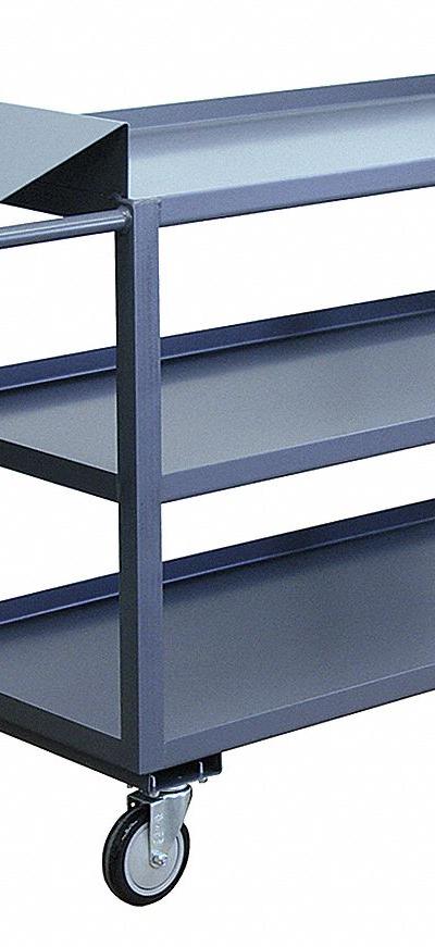 JAMCO Utility Cart: 1,200 lb - Order-Picking Utility Carts with Lipped Metal Shelves