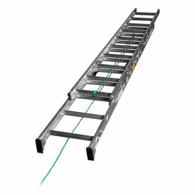 WERNER Extension Ladder: 20 ft Ladder Size, Aluminum, 225 lb Load Capacity, 27 lb Wt - Lightweight Aluminum Extension Ladders