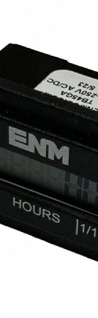 ENM Hour Meter: Hour Meters, Front Panel Mounting, Digital, 1 1/4 in x 2 1/8 in, LCD, TB45GA. Key specifications — Mounting Style: Surface; Bezel Face Shape: Rectangular; Brand: ENM; Manufacturer Part Number: TB45GA; Meter Type_Broad: Digital.