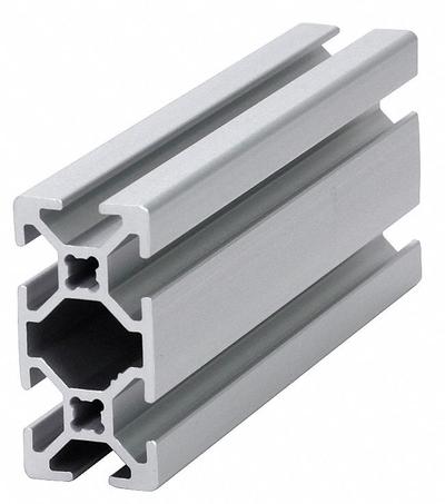 80/20 T-Slot Framing System: Rectangle, 20 Series, Smooth, Double, 3 m Nom Lg - Rectangular Smooth Metric Profiles
