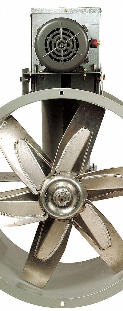 DAYTON Tubeaxial Fan: Clean Air - Clean Air Belt-Drive Fans with Drive